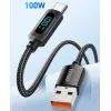 Дата кабель USB 2.0 AM to USB-C 2.0m 7A LED black Essager (EXCT-XYA01-P) изображение 2