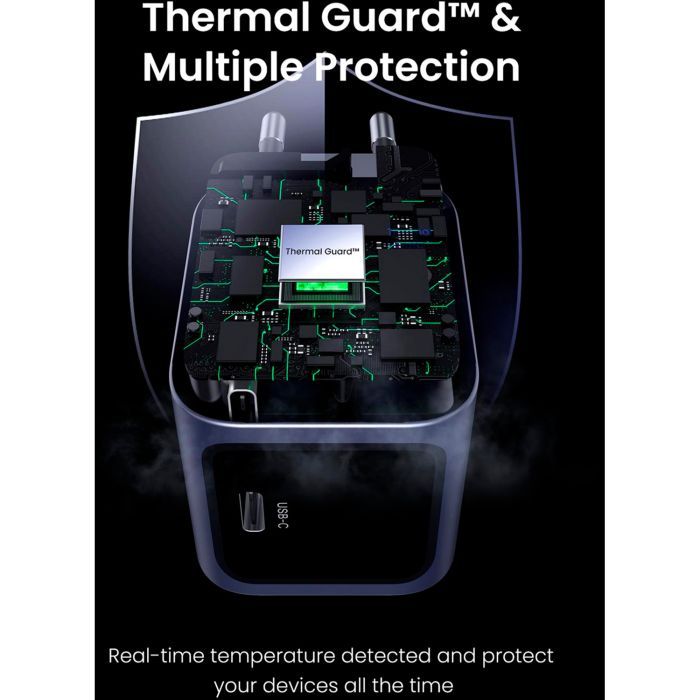 Зарядний пристрій Ugreen USB-C PD30W GaN X703 gray (35006) зображення 8