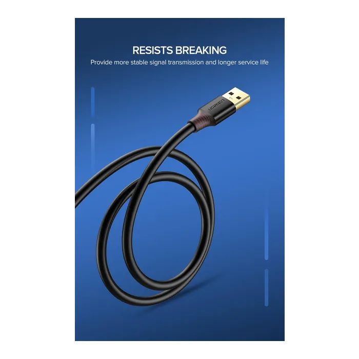 Дата кабель USB 3.0 AM/AF 1.5m US129 black Ugreen (30126) изображение 5