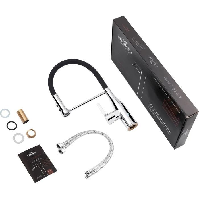 Смеситель Kroner Ersel-C03111BLK (CV033804) изображение 8