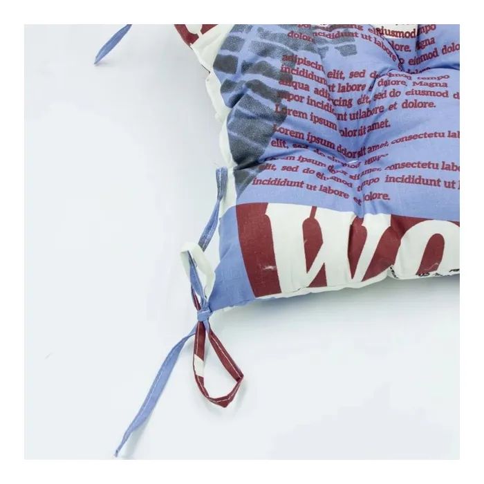 Подушка на стілець MirSon Бязь Принт 17-0535 Peggy 50х50 см (2200006276937) зображення 3