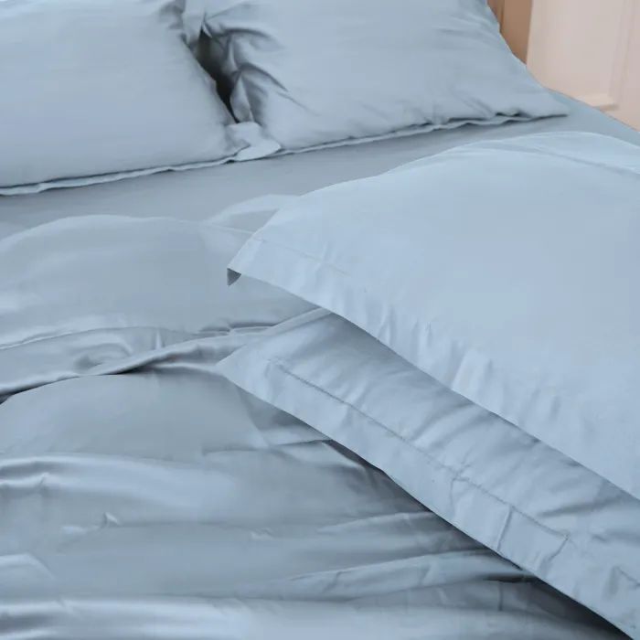 Постельное белье MirSon Tencel №04 Blue 2x160x220 Семейный Евро (2200009369575) изображение 7