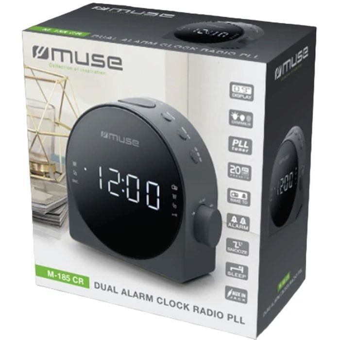 Настільний годинник Muse радіо-годинник (M-185 CR) зображення 2