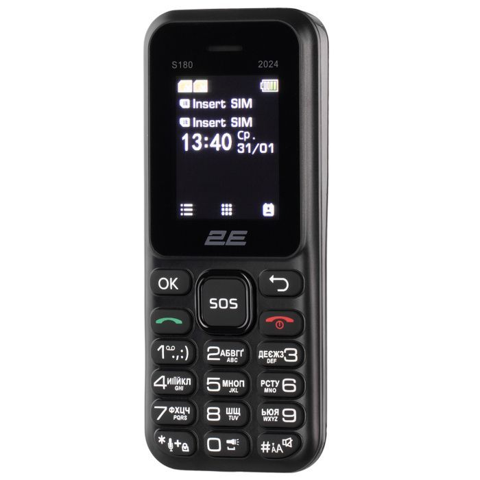 Мобільний телефон 2E S180 2024 Black (694743653885) зображення 9
