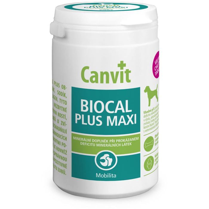 Витамины для собак Canvit Biocal Plus Maxi 230 г (8595602531455)