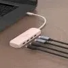 Концентратор J5create USB-C to 4xUSB-C 3.2 10Gbps rose (JCH345ER-N) зображення 5