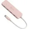 Концентратор J5create USB-C to 4xUSB-C 3.2 10Gbps rose (JCH345ER-N)