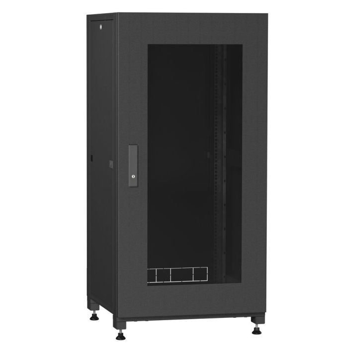 Шкаф напольный Ipcom 24U 19" 600x1000 (С-24U-06х10-ДС-ПГ-9005)