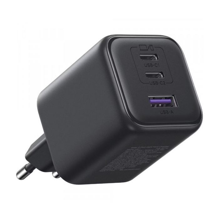 Зарядное устройство UGREEN 2xUSB-C PD45W + 1xUSB QC3.0 GaN X527 gray (65156B)