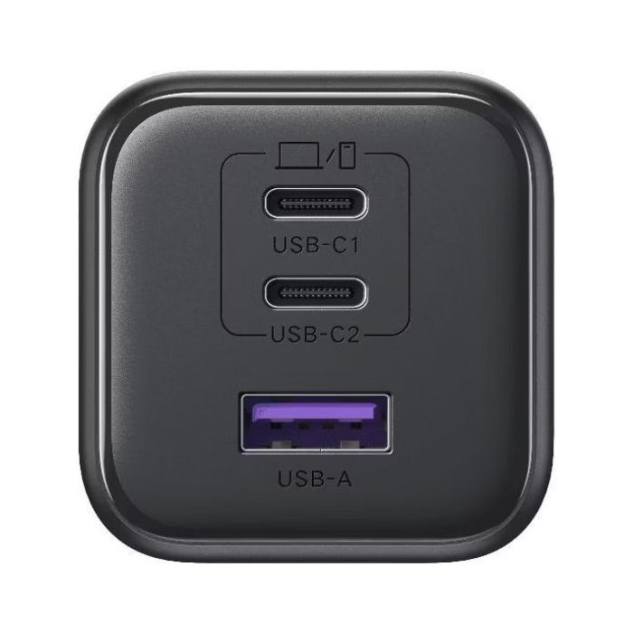 Зарядное устройство UGREEN 2xUSB-C PD45W + 1xUSB QC3.0 GaN X527 gray (65156B) изображение 5