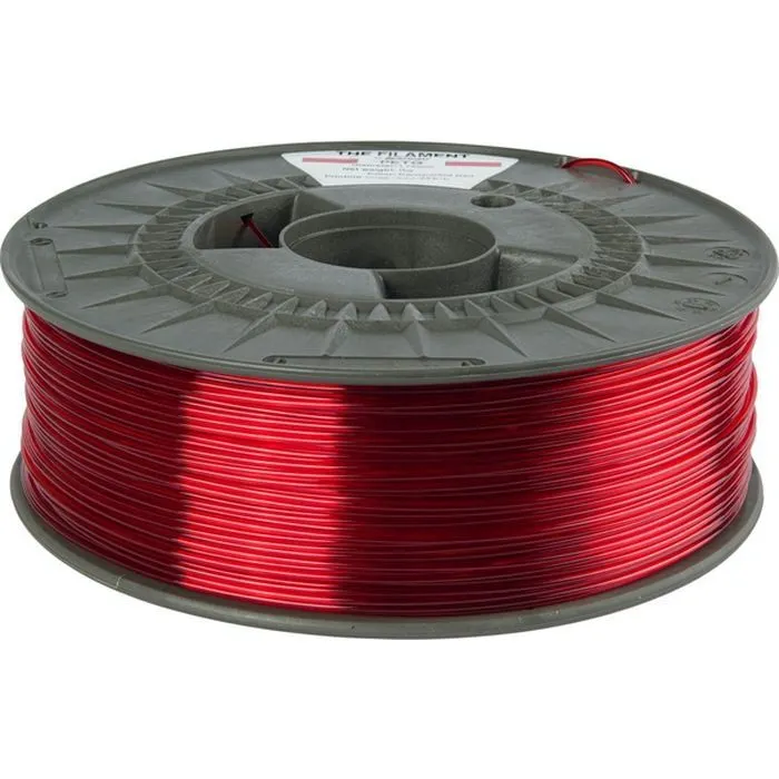 Пластик для 3D-принтера The Filament PETG TRANSPARENT 1.75mm 1kg RED (TF-24028) зображення 2