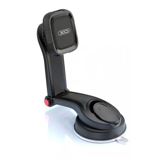 Універсальний автотримач XO C106 Dashboard suction cup adjustable magnetic Phone holder Black (6920680830343) зображення 2