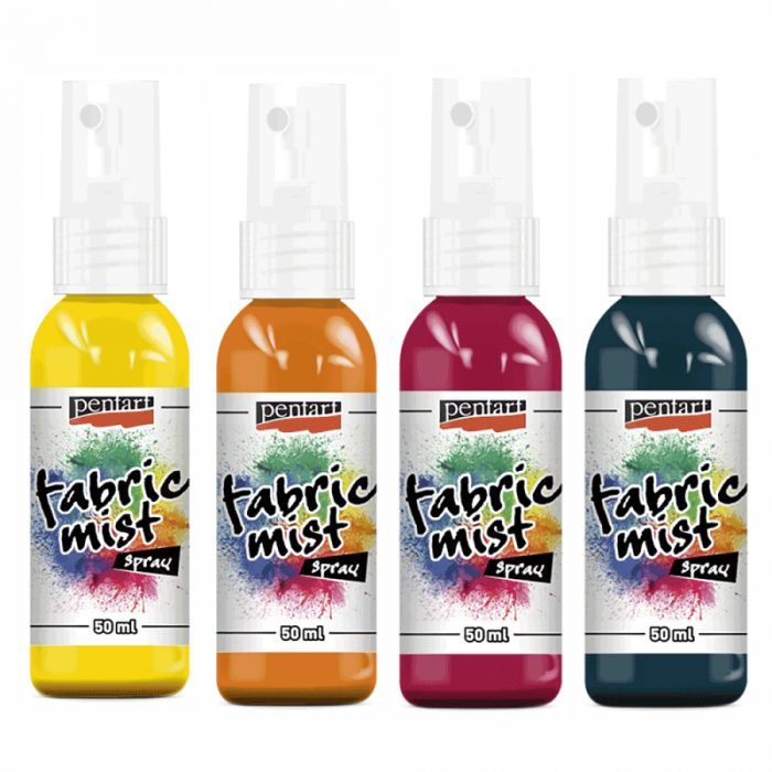 Краска-аэрозоль Pentart для тканин, Червона темна, 50 мл (5997412793802) изображение 2