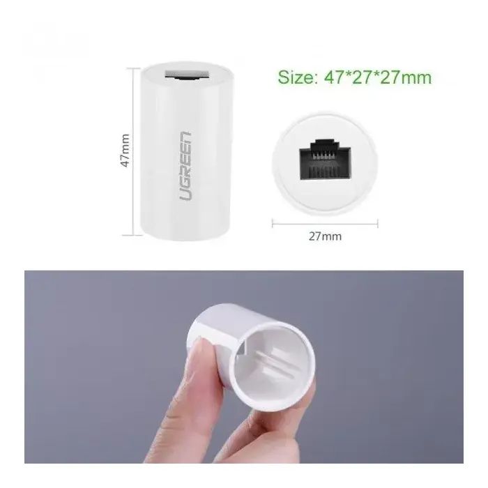 Зрощувач RJ-45 NW116 Ethernet Connector White Ugreen (20391) зображення 7