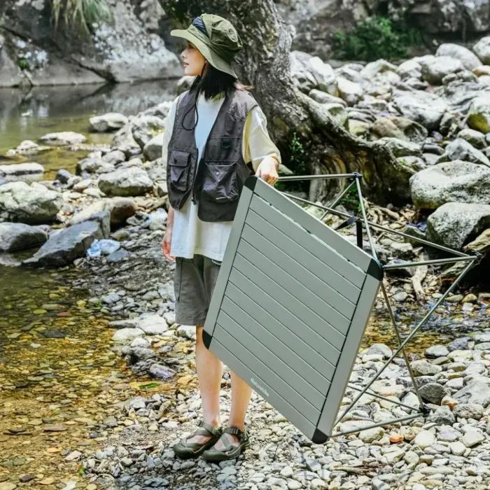 Туристический стол Naturehike CNK2450JJ013, M, алюміній, сірий (6976507663267) изображение 6