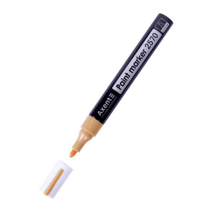 Маркер Axent Paint 2570-A, 2,4-2,8 мм круглий срібний (2570-34-A)
