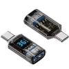 Перехідник OTG USB 3.2 AF to USB-C M 10Gbps QC 36W with display XoKo (AC-322UTC)