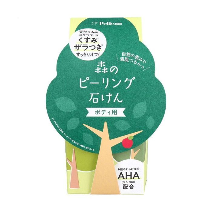 Твердое мыло Pelican Пилинг для тела с ароматом зеленых трав 100 г (4976631481425)