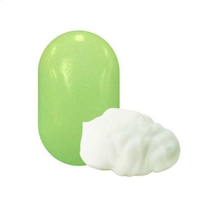 Твердое мыло Pelican Пилинг для тела с ароматом зеленых трав 100 г (4976631481425) изображение 3