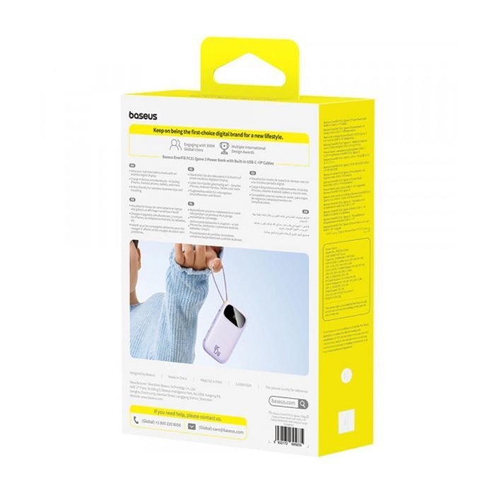 Батарея універсальна Baseus EnerFill FC31 Qpow 3 20000mAh 45W PD/3.0 QC/4.0 Black (E0028D00) зображення 4