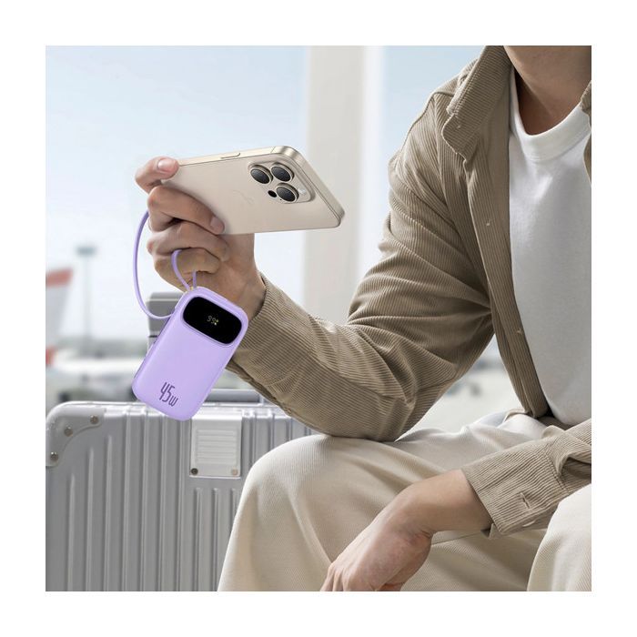 Батарея універсальна Baseus EnerFill FC31 Qpow 3 20000mAh 45W PD/3.0 QC/4.0 Black (E0028D00) зображення 6