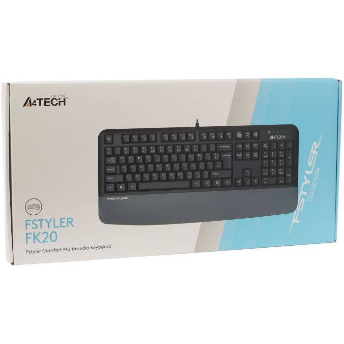 Клавиатура A4Tech FK20 USB UA Grey (4711421003209) изображение 4