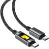Дата кабель USB-C to USB-C 1.2m 60W black Acefast (6974316284666) изображение 3