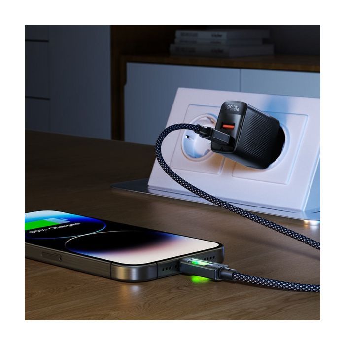 Дата кабель USB-C to USB-C 1.2m 60W black Acefast (6974316284666) изображение 7