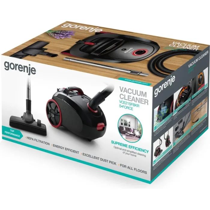 Пилосос Gorenje VCE 21 SFBKR (VCE21SFBKR) зображення 10