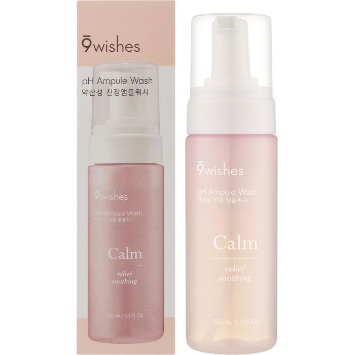 Пенка для умывания 9Wishes PH Calm Ampule Wash 150 мл (8809429958099)