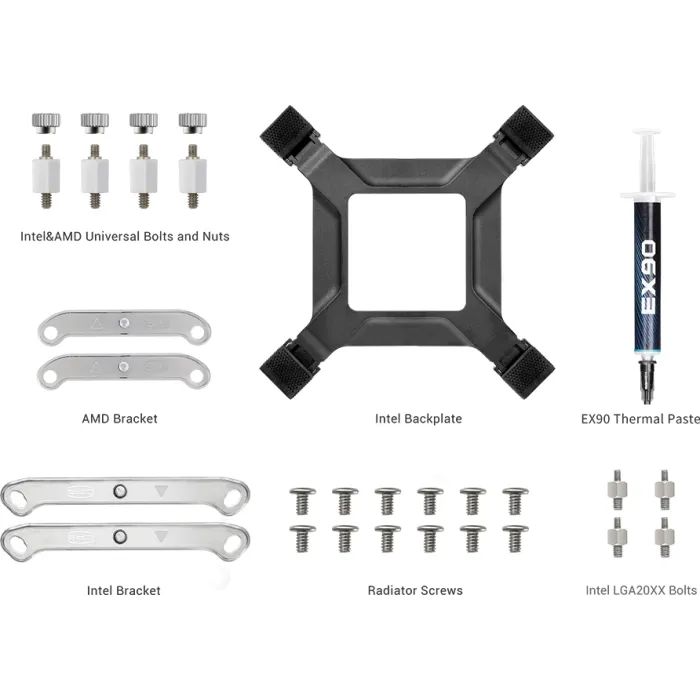 Система жидкостного охлаждения PcCooler DA360 Pro ARGB WH изображение 8