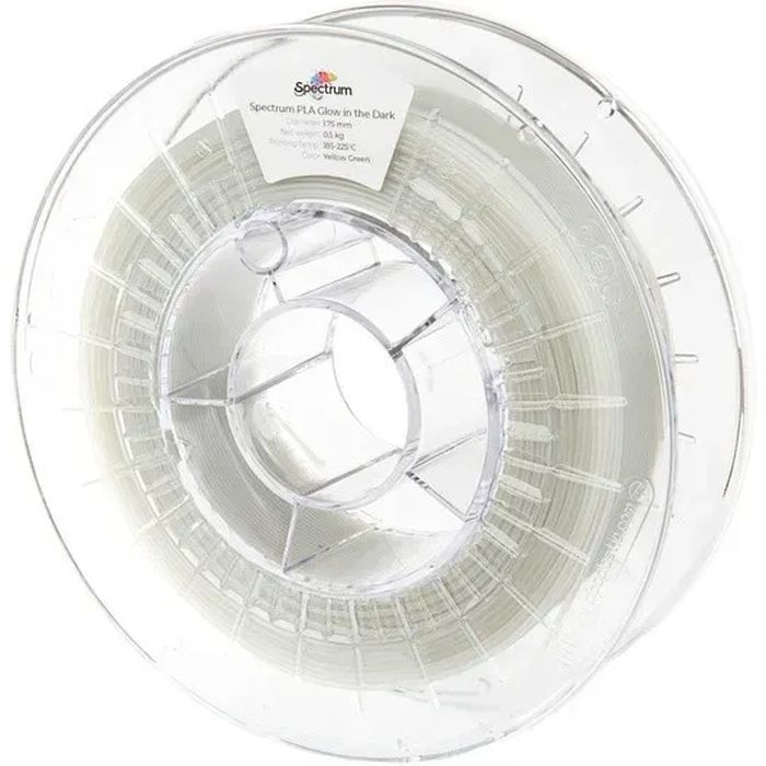 Пластик для 3D-принтера Spectrum PET-G Glow in the Dark 1.75mm 0.5kg YELLOW-GREEN (80536)