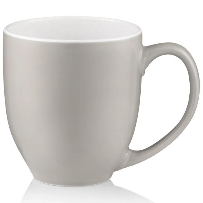 Чашка Ardesto Pio, 430мл, кераміка, сірий світлий (AR3096LG)