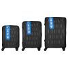Набір валіз 2E M7979 (L+M+S) чорний (2E-PP-M7979-SET3-BK) зображення 2