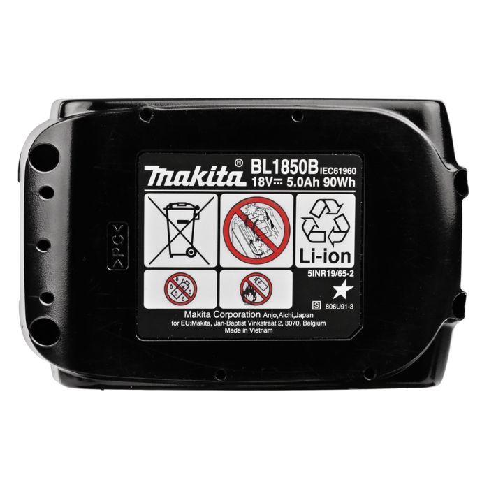 Аккумулятор к электроинструменту Makita LXT BL1850B Li-Ion, 18В, 5Ач, индикация (197280-8) изображение 10