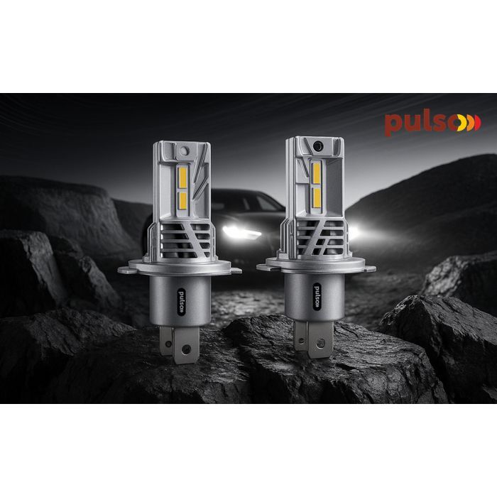 Автолампа PULSO LED-chips CREE/9-32v/2x25w/4500Lm/6000K (M4-H4) изображение 3
