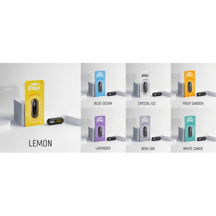 Ароматизатор для автомобіля VITOL Flash Drive Lemon (VFD07) зображення 5