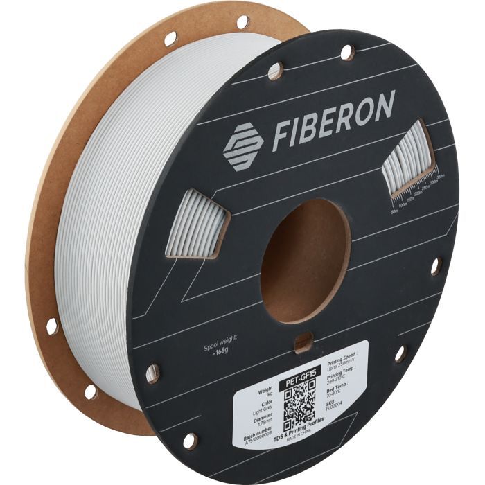 Пластик для 3D-принтера Polymaker Fiberon PET-GF15 1,75mm 0,5kg LIGHT GREY (FL02004)