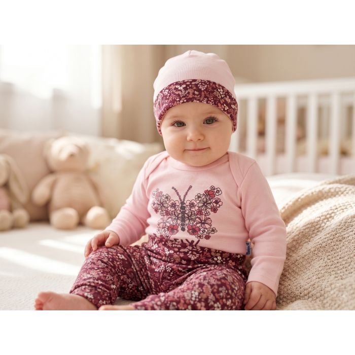 Набор детской одежды Miniworld с шапкой (16342-62G-peach) изображение 9