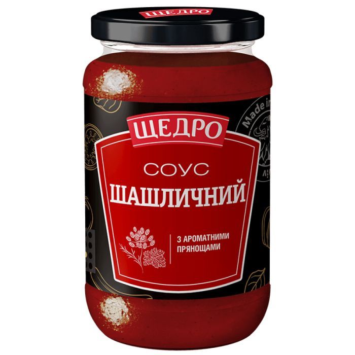 Соус Щедро Шашличний з ароматними прянощами 370 г (4823097413647)