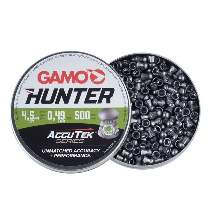 Пульки Gamo Hunter AccuTek 4,5 мм 0,49 г 500 шт (6320834-AK) изображение 2