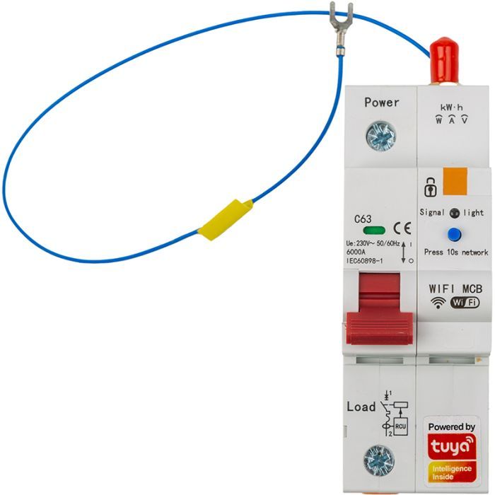 Автоматичний вимикач TUYA Wifi SCB01, 63A (HS084042)