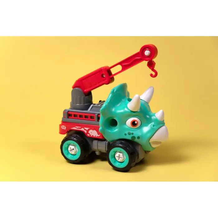 Конструктор Otamanko Машинка-конструктор Трицератопс кран Голубой/красный (OTA-111TS) изображение 4