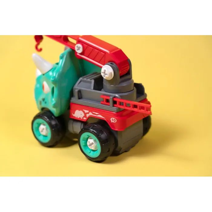 Конструктор Otamanko Машинка-конструктор Трицератопс кран Голубой/красный (OTA-111TS) изображение 6