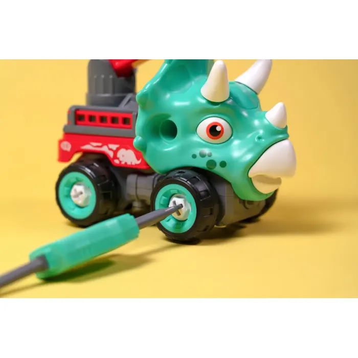 Конструктор Otamanko Машинка-конструктор Трицератопс кран Голубой/красный (OTA-111TS) изображение 7