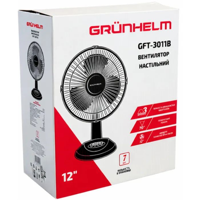 Вентилятор Grunhelm GFT-3011B изображение 3