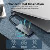 Концентратор Vention USB-C 6-in-1 3xUSB 3.0 + HDMI 4K30Hz + SD/TF 0.15m (TOOHB) зображення 10