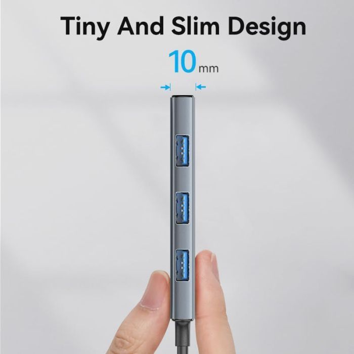 Концентратор Vention USB-C 6-in-1 3xUSB 3.0 + HDMI 4K30Hz + SD/TF 0.15m (TOOHB) зображення 11