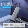 Концентратор Vention USB-C 6-in-1 3xUSB 3.0 + HDMI 4K30Hz + SD/TF 0.15m (TOOHB) зображення 5