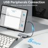 Концентратор Vention USB-C 6-in-1 3xUSB 3.0 + HDMI 4K30Hz + SD/TF 0.15m (TOOHB) зображення 7